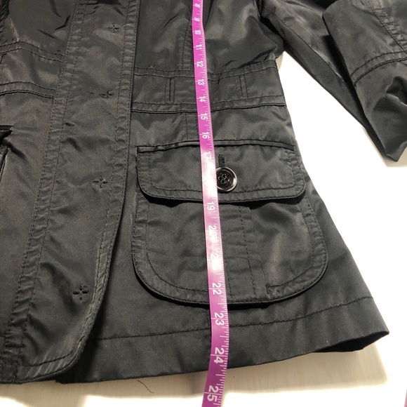 ANN TAYLOR Women’s Black Coat  Zipper/ Buttons  Closure Size XS - Picture 10 of 10
